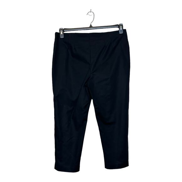 Chico's black flat front cropped pants size 2/ L-12 - Picture 8 of 9